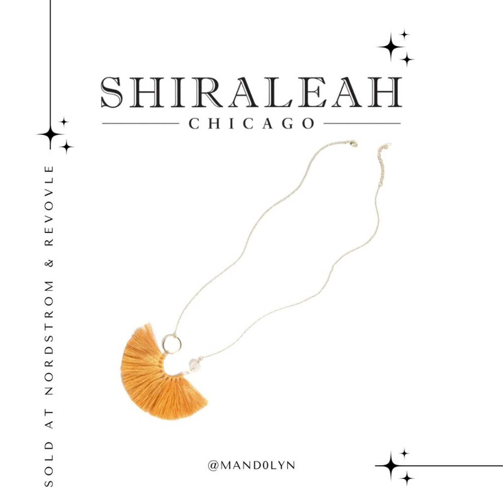 Nwt Shiraleah Anthropologie Palma Fringe Necklace In Saffron 12$